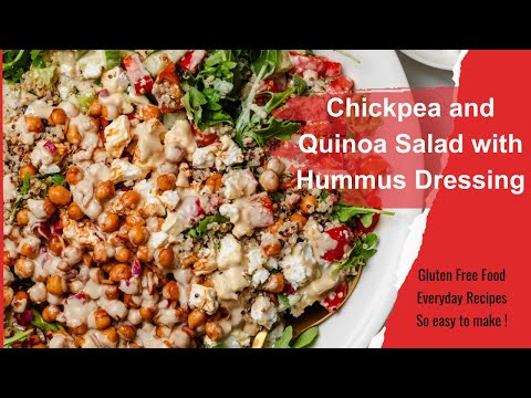 Easy Chickpea Quinoa Salad with Creamy Hummus Dressing | Quick & Delicious Recipe!