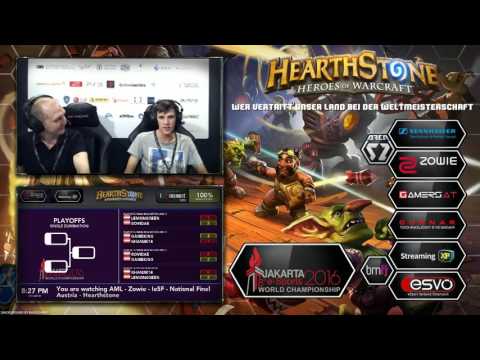 Austrian Masters League 2016 - Hearthstone IeSF Final/13 - Interview Gameking