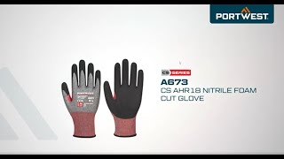 A673 Nitrilové rukavice CS Cut F18 Portwest