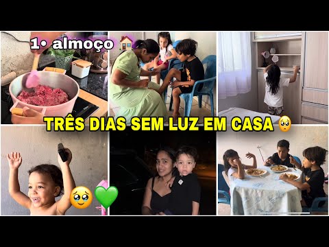 Children's reaction to seeing our house 🥹 | I made the first lunch | We're still without power 😢