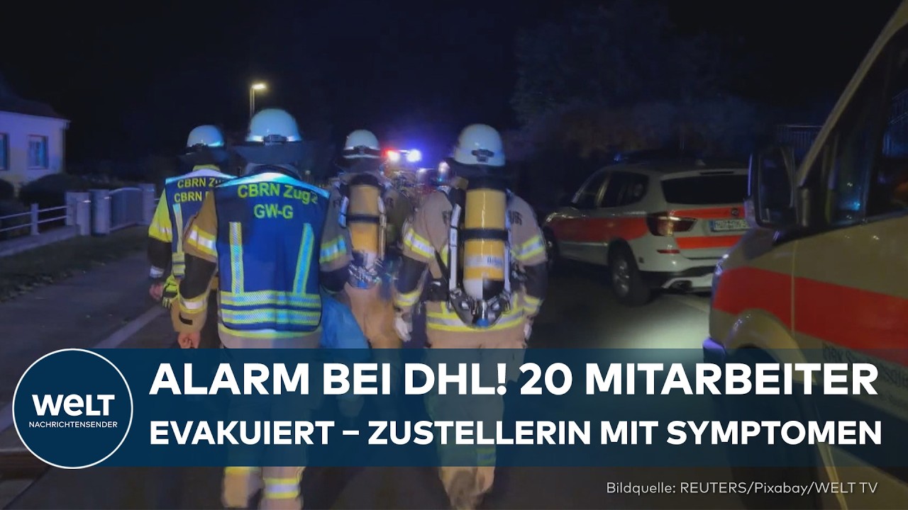 ALARM BEI DHL IN LEIZEN: Großeinsatz der Feuerwehr! – Giftverdacht im Paket!