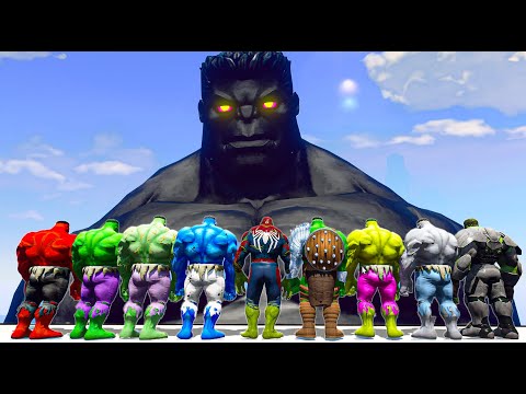 World War Hulk | Black Hulk COC vs Spider-Hulk x Red Hulk x Grey Hulk x Blue Hulk - What If