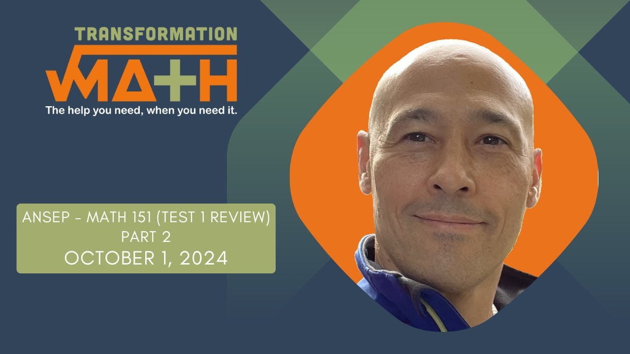 Math 151 Review Test 1 (Part 2)