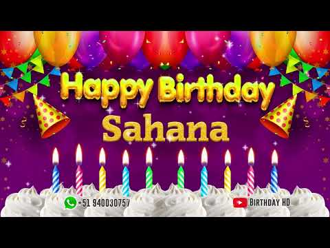 Sahana Happy birthday To You - Happy Birthday song name Sahana 🎁