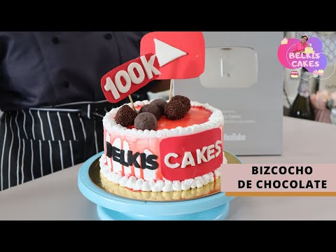 CELEBRANDO LOS 100,000 SUSCRIPTORES | PASTEL DE CHOCOLATE FACIL | BELKIS CAKES