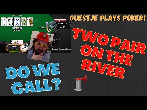 Tough River Decision With Two Pair - Twitch Poker Stream Highlights