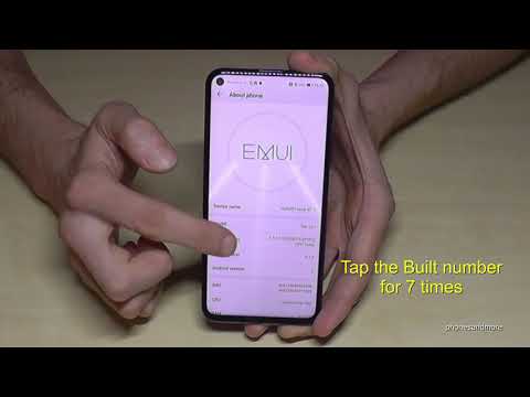 Huawei Nova 5T: How to enable the Developer Options? for USB Debugging etc.