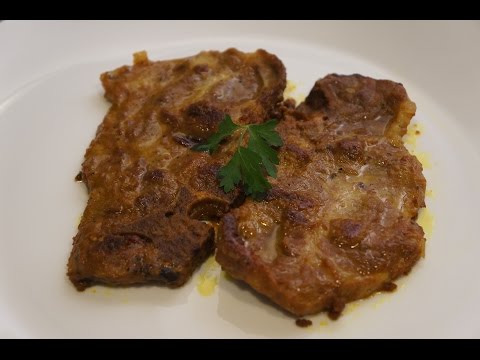 Chuletas de cerdo al curry