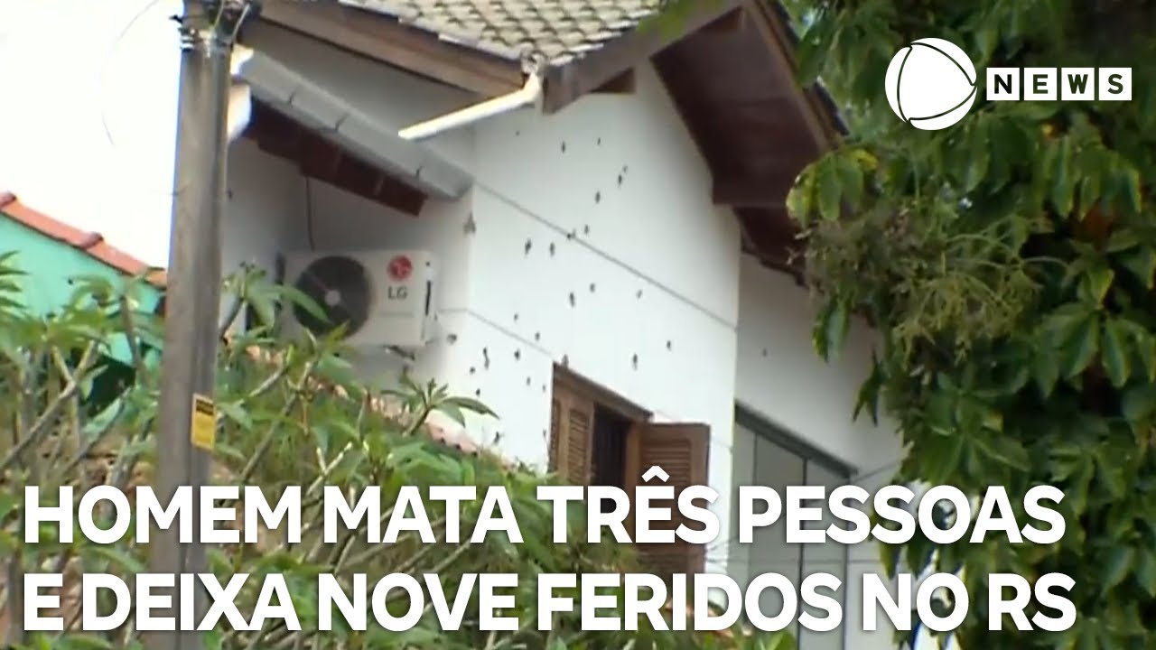 Homem mata o próprio pai, o irmão e um PM, fere outras nove pessoas e é achado morto no RS