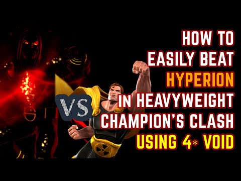 How to Easily Beat Heavyweight Hyperion using 4*  - Champion's Clash - Marvel Contest of Champions