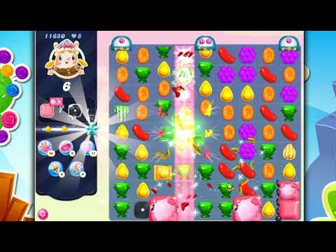 Candy Crush Saga Level 11650 - Sugar Stars, 23 Moves Completed, No Boosters