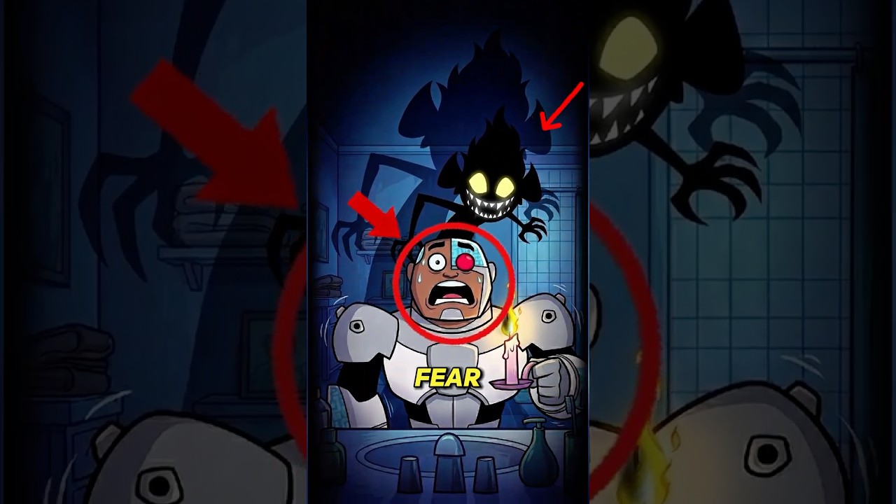 Cyborg’s Darkest Fear No One Expected This 👀😰#shorts #horrorstories  #teentitans #cyborg