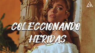 KAROL G, Marco Antonio Solís - Coleccionando Heridas  (Letra)