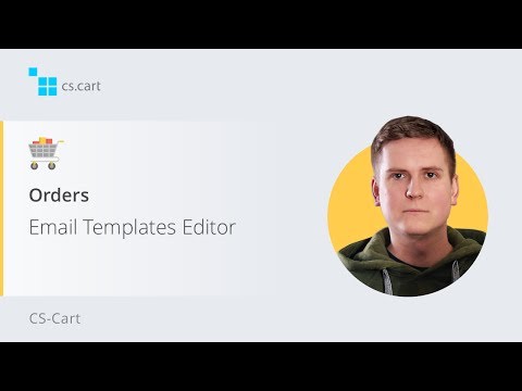 7.5. CS-Cart Software: Orders — Email Templates Editor
