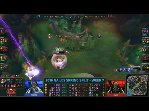 C9 Rush Leesin Outplay CLG Huhi Corki | C9 vs CLG | LCS 2016