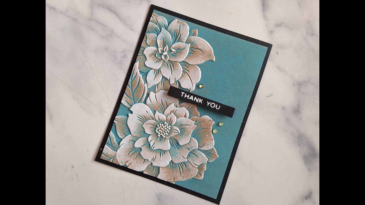 Super Easy and STUNNING 3D Embossing Folder Technique