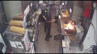 This is why you don’t pour water on a grease fire