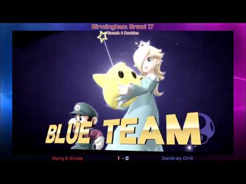 Bham Brawl 17 - Smash 4 Doubles - Winners Semis - Mahgnittoc & Shade vs DanGR & ChillyChilli