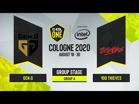 CS:GO - 100 Thieves vs. Gen.G [Inferno] Map 3 - ESL One Cologne 2020 - Group A - NA