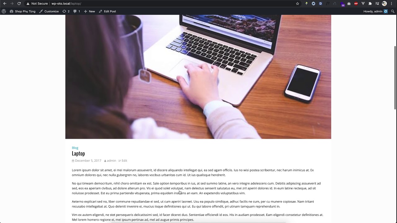 Support đồ án - Website bán phụ kiện oto wordpress  p 1