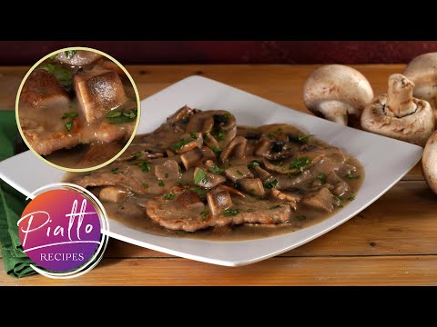 Veal SCALLOPINI with Mushroom Sauce (AKA: Veal Scaloppine)