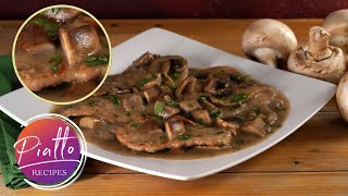 Veal SCALLOPINI with Mushroom Sauce (AKA: Veal Sca