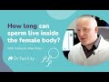 How Long Can Sperm Live Inside The Female Body Spermbanter Dr Fertility