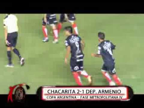 Los goles de Chacarita 2-1 Dep. Armenio - Copa Argentina