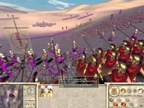 300 Spartanos Vs 4000 Persas - Rome Total War