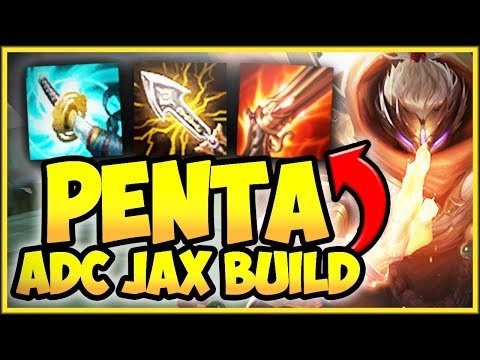 STOP PLAYING JAX WRONG! ULTIMATE PENTAKILL BUILD! CRIT ADC JAX TOP GAMEPLAY! - League of Legends