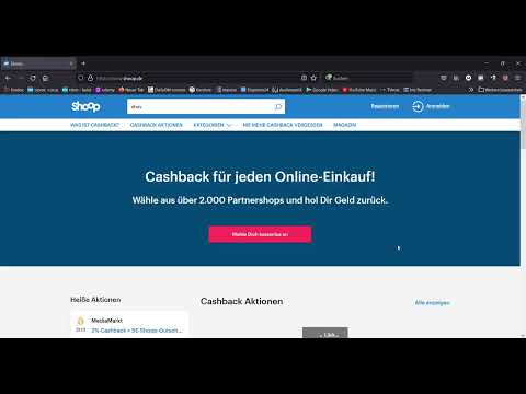 € cashback € mit SHOOP, einfache Integration in Firefox-Browser möglich