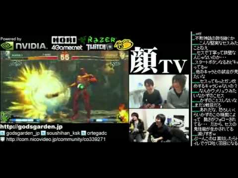 2011-12-16 SSF4 AE Ver.2012 KAO-TV  Naoru(Ryu) VS Itabashi(Zangief)  Nekojita  Kazunoko(Seth&Yun)