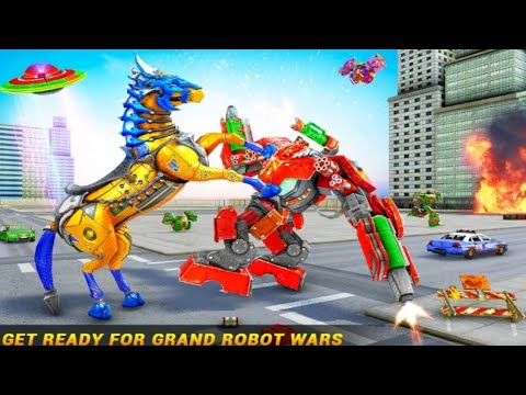 Horse Robot Car Game Robot War | Transformer Game