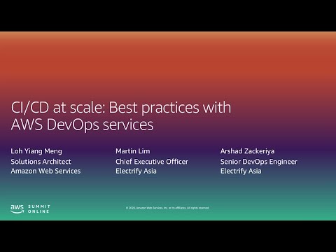 I'm in DevOps -  CI/CD at Scale: Best practices with AWS DevOps Services (Level 300)
