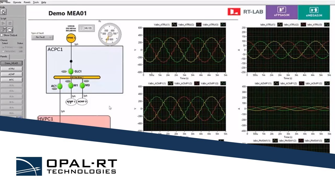 DEMO | More Electric Aircraft (MEA) OPAL-RT Toolset Demonstration | Learning Journey