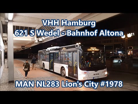 VHH Hamburg - Linie 621, MAN NL283 Lion's City #1978