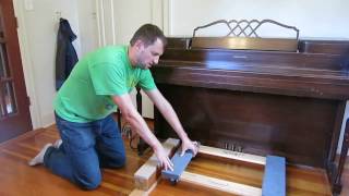 The best way to Lift and Move a piano: NO LIFTING!