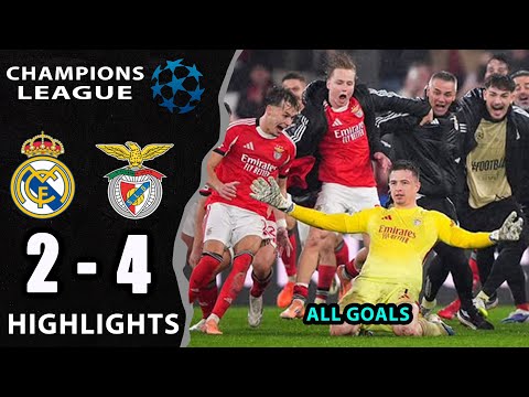 Benfica vs Real Madrid 4-2 || Highlights & All Goals || UEFA Champions League