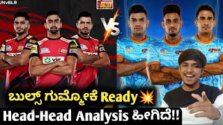 VIVO PKL 2022 Bengaluru Bulls vs Bengal Warriors preview and analysis kannada|Pro kabbadi analysis