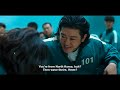 Squid Game Player 101 And Player 456 Fight Player 067 Scene English Dub
