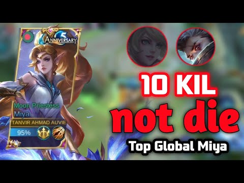 The New King, Solo Gold Lane (10_Kill) no die Miya [ Top 1 Global Miya ] Tanvir - Mobile Legends