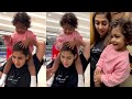 Actress Nayanthara தலையில் தாளம் போட்ட மகன்😍 | Nayanthara Twin Kids Fun Tim