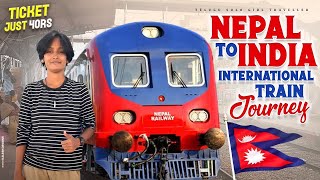 India to Nepal International Train Journey | Jainagar to Janakpur | #nepal #telugutravelvlogs #solo