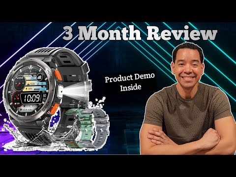 Military Smart Watch for Men 1.43” AMOLED (Answer/Make Calls), Tactical Smartwatch with 100+ Sports Modes Heart Rate Sleep Tracker IP68 Waterproof Outdoor Tactical Smartwatch for iPhone Android video review thumbnail
