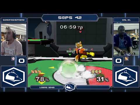 S@PS 42 Melee Singles - SonofaShepherd (Puff) vs Kal-El (Fox) - Losers Semis