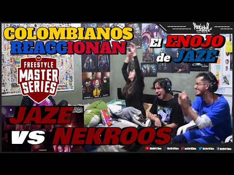 🔴 COLOMBIANOS REACCIONAN a JAZE [Toy Lokazo] vs NEKROOS - El ENOJO de JAZE [FMS PERÚ J10]