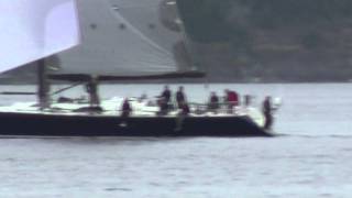 preview picture of video 'Telus Van Isle 360 Race as Icon and Makika Go past Fernwood Dock on Salt Spring'
