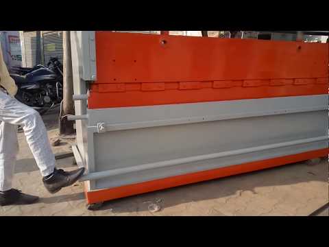 How to operate hydraulic sheet bending machine