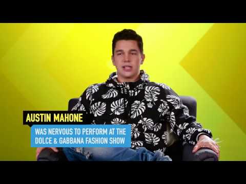 Austin Mahone Talks D&G Fashion Show Performance