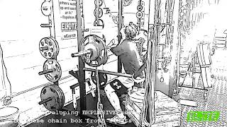Athletes Chain Front Box Squats